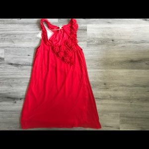 NWT TAE Red Rosette Dress